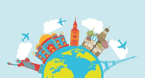 Travel and places — Stock Image Travel and places — Stock Photo, Image