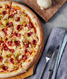 Pizza — Imagen de stock