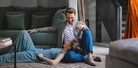 Partner on the sofa