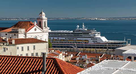 View of the city of Lisbon, Portugal